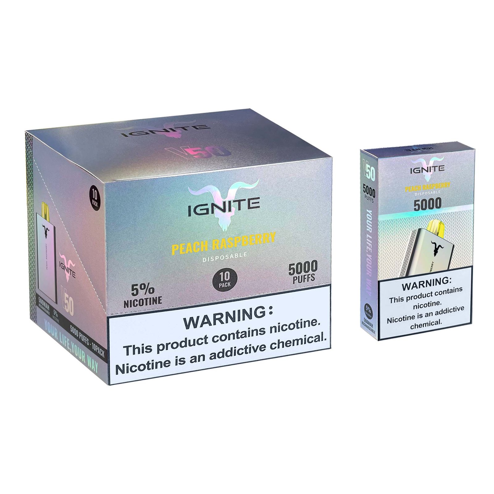 Ignite V50 5.000 Puffs – (CAIXA 10 Unidades)