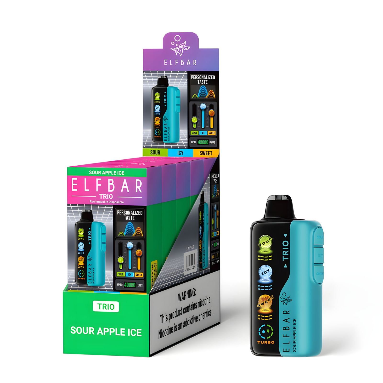 CAIXA ELFBAR TRIO 40K 5% (CAIXA-10 UNIDADES)